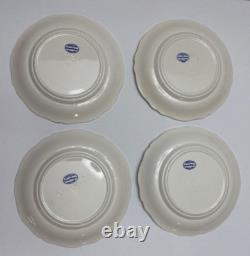 SPODE TOWER BLUE Dinner Plate (x4) and Salad Plate (x4) EUC Old Mark GADROON