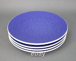 Sasaki Colorstone Sapphire Blue Massimo Vignelli Japan Dinner Plates Set Of 4