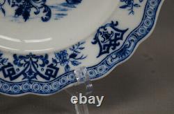 Schlaggenwald Blue & White Chinoiserie 9 3/4 Inch Dinner Plate Circa 1847-1867 A