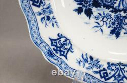 Schlaggenwald Blue & White Chinoiserie 9 3/4 Inch Dinner Plate Circa 1847-1867 A