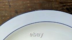 Seltmann Rainbow Blue Lot Of Four Dinner Plates Minor Wear Bavaria Germany