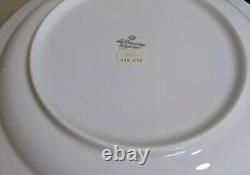 Seltmann Rainbow Blue Lot Of Four Dinner Plates Minor Wear Bavaria Germany