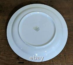 Seltmann Rainbow Blue Lot Of Four Dinner Plates Minor Wear Bavaria Germany