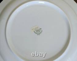 Seltmann Rainbow Blue Lot Of Four Dinner Plates Minor Wear Bavaria Germany