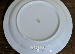 Seltmann Rainbow Blue Lot Of Four Dinner Plates Minor Wear Bavaria Germany