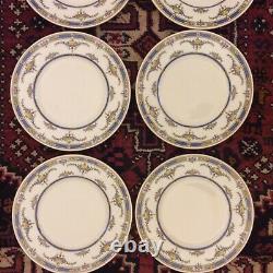 Set 12 Antq Minton England Princess Hand Painted & Jeweled Dinner Plates 10