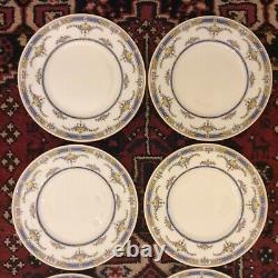 Set 12 Antq Minton England Princess Hand Painted & Jeweled Dinner Plates 10