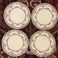 Set 12 Antq Minton England Princess Hand Painted & Jeweled Dinner Plates 10