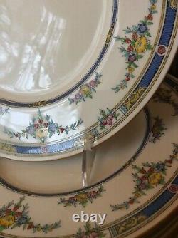 Set 12 Antq Minton England Princess Hand Painted & Jeweled Dinner Plates 10