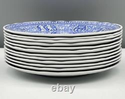 Set 12 SPODE Minty BLUE ROOM COLLECTION Luncheon Plates GREEK FLORAL VICTORIAN + Set 12 SPODE Minty BLUE ROOM COLLECTION Luncheon Plates GREEK FLORAL VICTORIAN +