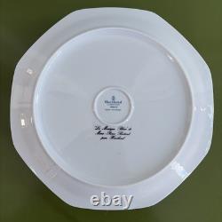 Set 5 HAVILAND Blue Mosaic Limoges Porcelain Dinner Plates Pierre Boitard 10.5