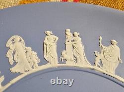 Set 8 Wedgwood Powder Blue Jasperware 9.5 Dinner Plate s Mid 20th Century'61