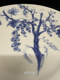 Set (8) Williams Sonoma Ormonde Blue Dinner Plates 10.75