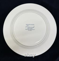 Set (8) Williams Sonoma Ormonde Blue Dinner Plates 10.75