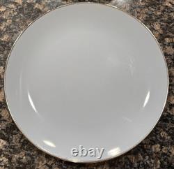 Set Of 10 Franciscan Twilight Masterpiece China Dinner Plate Blue WithPlatinum Rim