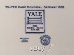 Set Of 10 Wedgwood Yale College 1931 Commemorative Blue Dinner Plates Ivy League