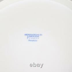 Set Of (11) Bernardaud Limoges Pamphyle Blue & White Dinner Plates, 10.25