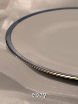 (Set Of 12) 1979 Scherzer Bavaria Bone China Dinner Plates'Spring Blue' 9-5/8