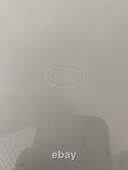 Set Of 4 Apilco Porcelain Blue Band White Dinner Plate 12.25