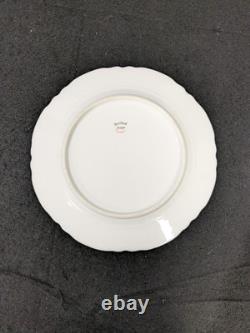 Set Of 4 Havilland Limoges Cobalt Blue & Gold 9.75 Dinner Plates
