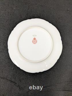 Set Of 4 Havilland Limoges Cobalt Blue & Gold 9.75 Dinner Plates
