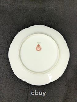 Set Of 4 Havilland Limoges Cobalt Blue & Gold 9.75 Dinner Plates