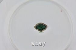 Set Of 5 Bavaria Bird Of Paradise Cobalt Blue With Gold Dinner Plates Mint