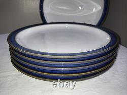 Set Of 6 Denby Imperial Blue Dinner Plates 26.5cm