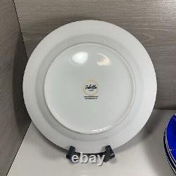 Set Of 6 Sabella Home Large Blue Colorful 10.5 Dinner Plate Staffordshire UK