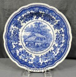 Set Of 6 Spode Blue Room Collection English Countryside 10-1/2 Dinner Plates