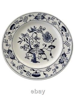 Set Of 7 Royal China Doorn Blue Onion 10 Ceramic Ironstone Dinner Plate Floral