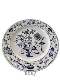 Set Of 7 Royal China Doorn Blue Onion 10 Ceramic Ironstone Dinner Plate Floral
