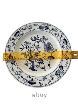 Set Of 7 Royal China Doorn Blue Onion 10 Ceramic Ironstone Dinner Plate Floral