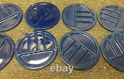 Set Of 8 New vintage MCM (High end) Italian Compartment Plates By a. Zeta Bassano