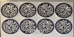 Set Of 8 Ralph Lauren Mandarin Blue Bread & Butter Plates 7.5
