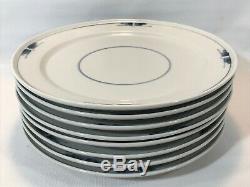 Set Of 8 Vintage Royal Copenhagen Gemina 41 / 14608 10 1/4 Dinner Plates