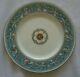 Set Of Eight Wedgwood Florentine Turquoise Lunch Plates Green Back Stamp