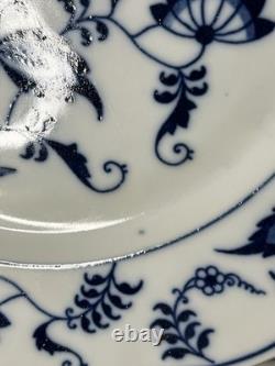 Set of 11 Blue Danube Blue Onion Mixed Ribbon Banner Marks Dinner Plates 10.25