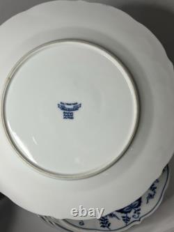 Set of 11 Blue Danube Blue Onion Mixed Ribbon Banner Marks Dinner Plates 10.25