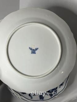 Set of 11 Blue Danube Blue Onion Mixed Ribbon Banner Marks Dinner Plates 10.25