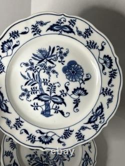 Set of 11 Blue Danube Blue Onion Mixed Ribbon Banner Marks Dinner Plates 10.25