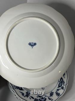 Set of 11 Blue Danube Blue Onion Mixed Ribbon Banner Marks Dinner Plates 10.25