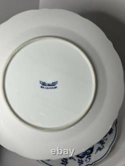 Set of 11 Blue Danube Blue Onion Mixed Ribbon Banner Marks Dinner Plates 10.25