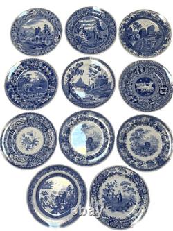 Set of 11 Spode The Blue Room Collection Dinner Plates 10 3/8
