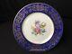 Set of 12 Pickard Ravenswood 914D-500 10&5/8 Dinner Plates Blue Rim Gold