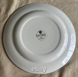 Set of 14 Vintage Wood & Sons COLONIAL ROSE BLUE Dinner & Salad Plates -England