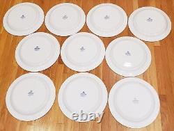 Set of 27 Lenox Chinastone Buttercups On Blue Dinner Plates & Salad Plates Set