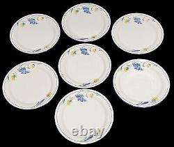 Set of 27 Lenox Chinastone Buttercups On Blue Dinner Plates & Salad Plates Set