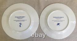 (Set of 2) CALAMITYWARE DINNER PLATES #10 & #7 Don Moyer Excellent Condition