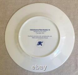 (Set of 2) CALAMITYWARE DINNER PLATES #10 & #7 Don Moyer Excellent Condition